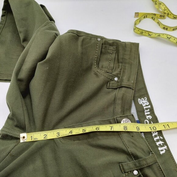 Blue Faith Women Jeans Size 10 Green - Picture 6 of 10